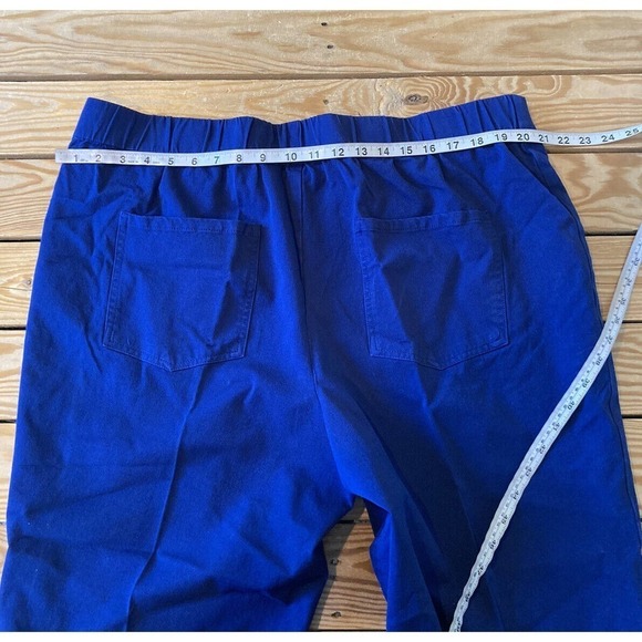 NEW Isaac Mizrahi Live Slim Pedal Pushers Size 22W Women’s Blue Stretch - Picture 7 of 9